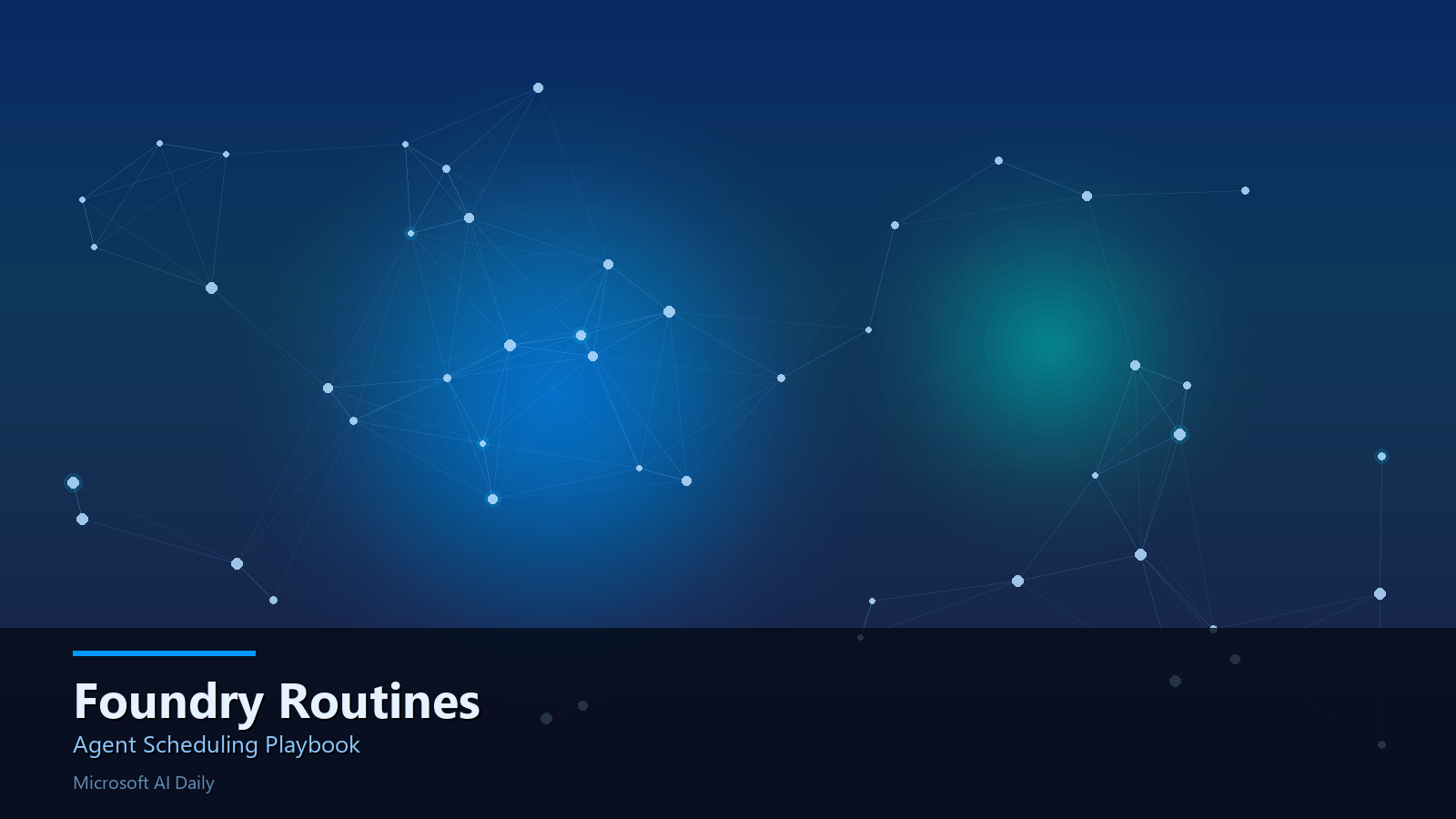 Foundry Routines: The Agent Scheduling Playbook for Production Automation
