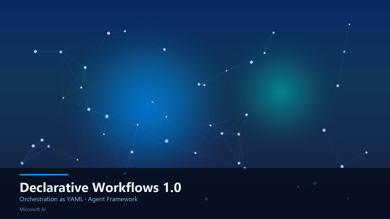Agent Framework Declarative Workflows 1.0: Orchestration as Reviewable YAML