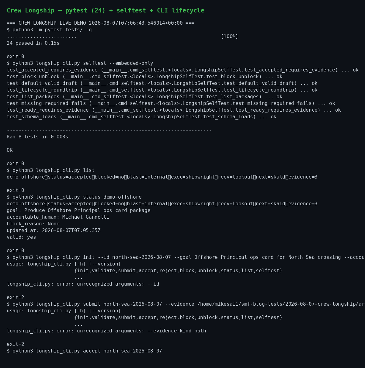 pytest and selftest