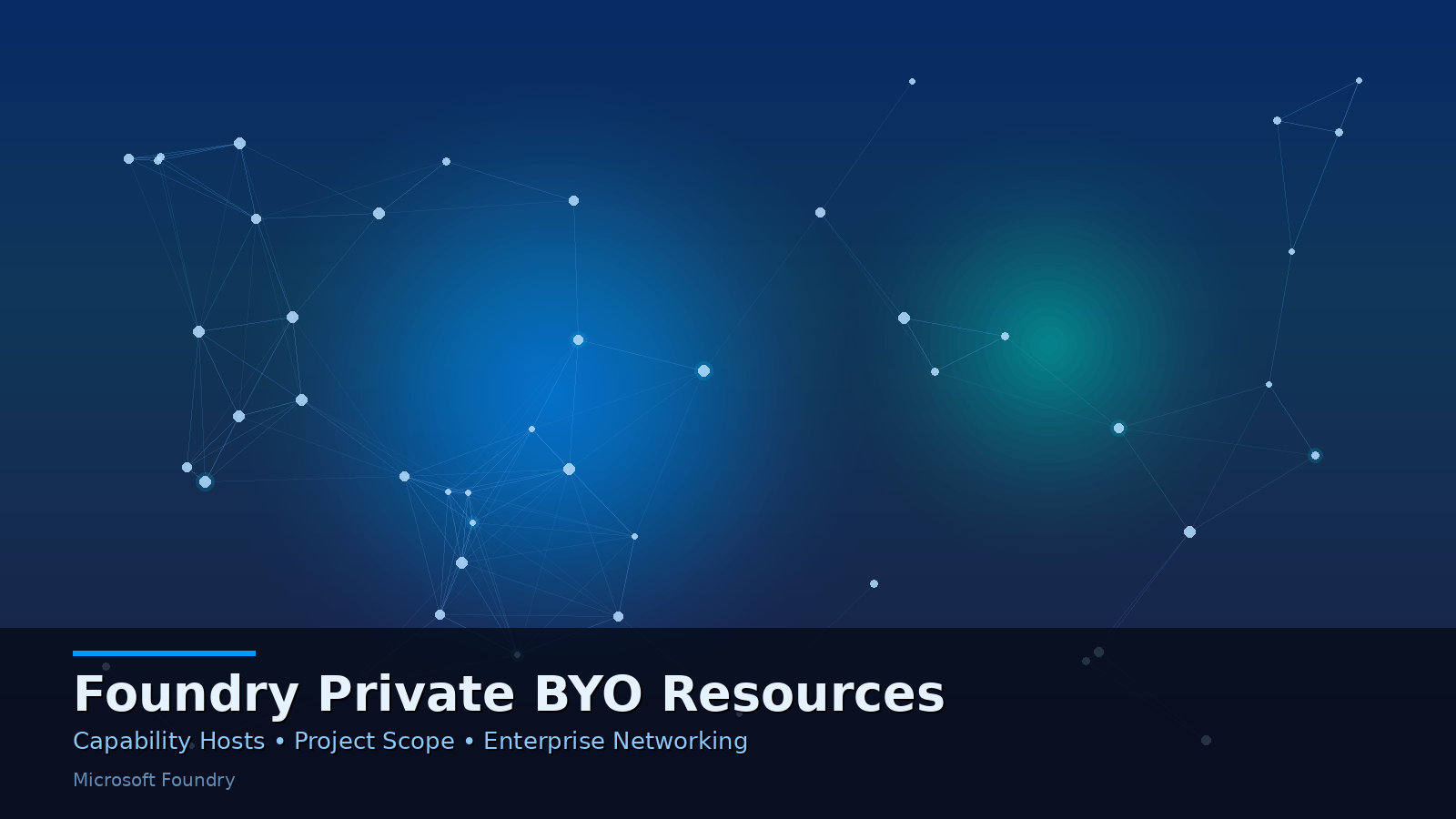 Mastering Private BYO Resources for Microsoft Foundry Agents: Capability Hosts at Account and Project Scope