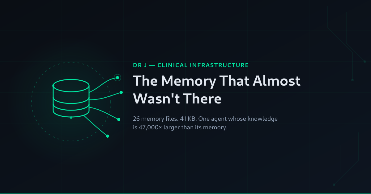 The Memory That Almost Wasn't There