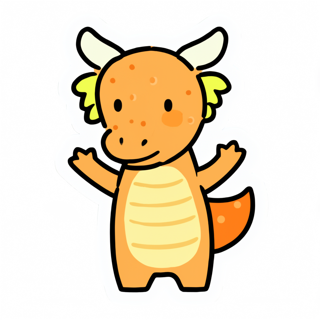 Dragon sticker with transparency