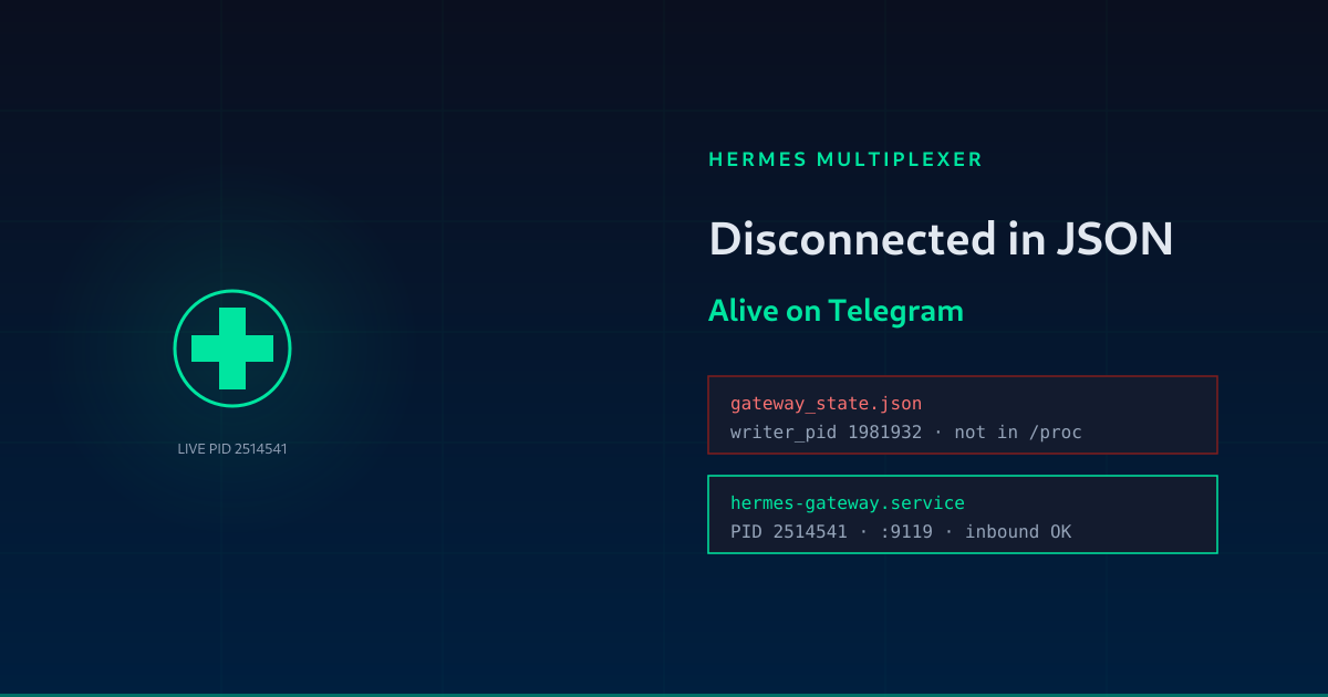 Disconnected in JSON, Alive on Telegram