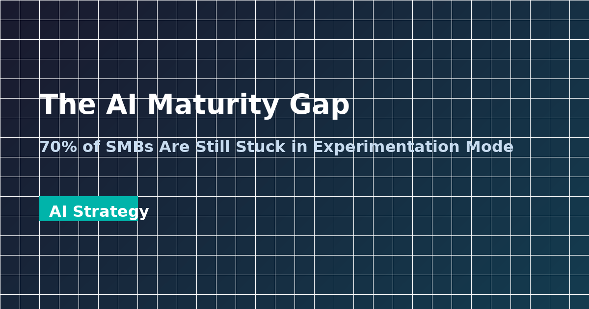 The AI Maturity Gap: Why 70% of SMBs Are Still Stuck in Experimentation Mode (And How to Break Out)