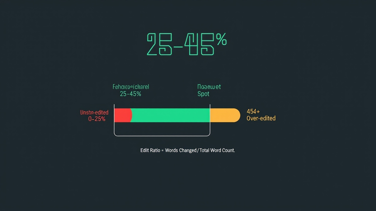 The 25-45% Rule: A Technical Guide to AI Content Editing