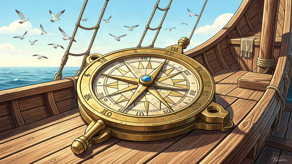 Viking Sun Compass (AI Generated)